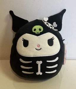 Squishmallow Hello Kitty and Friends Kuromi Skeleton Plush 8” Halloween Sanrio - Picture 1 of 5
