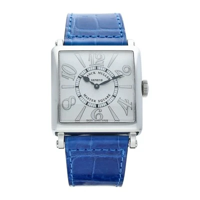 Franck Muller Master Square 6002 H QZ 36 mm Steel Leather Quartz Men's Watch - Image 1 of 4