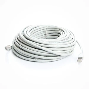 75 ft. White CAT6a Shielded (10 GIG) STP Network Cable w/ Metal Connectors - Imagen 1 de 2
