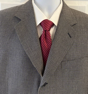 Abrigo Chaqueta Blazer Deportivo CANALI Para Hombres Texturizado LANA DE SEDA 42L Saks Fifth Ave Forrado Foto 1 de 4