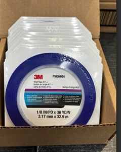 Case of 12 - 3m 06404 Scotch Plastic Tape 471, Blue, 1/8" X 36 Yd. - Picture 1 of 3