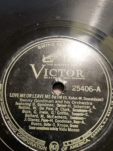 78 Rpm; B.Goodman / D.Ellington ;Love Me Or Leave Me & Exactly You Vic-25406 - Picture 1 of 6