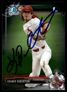 2017 Bowman Draft Chrome Kramer Robertson RC Auto St. Louis Cardinals #BDC-161 - Picture 1 of 2