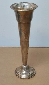 JARRÓN DE TROMPETA DE PLATA ESTERLINA NEWPORT DE COLECCIÓN - Imagen 1 de 6