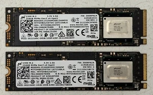 Lot of 2 Micron 2300 256GB NVMe M.2 SSD Drive - MTFDHBA256TDV - Picture 1 of 1