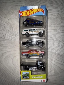 Hot Wheels HW Gassers 5 pack Chevy Bel Air & Nova, Mercury Comet Cyclone, Hauler - Picture 1 of 4