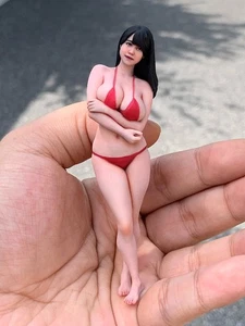 1/18 Big Bust Bra Girl Diorama Miniature Figure Painted Resin Model Scene Doll - Picture 1 of 18