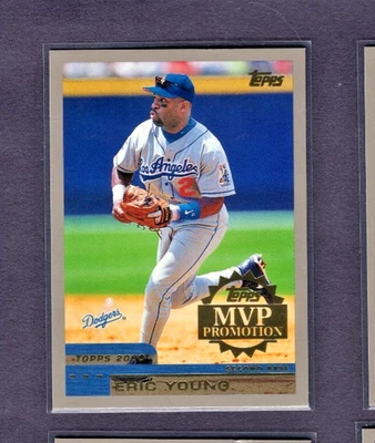2000 TOPPS MVP PROMOTION CONTEST CARD PARALLEL #92 ERIC YOUNG DODGERS SP /100 - Image 1 of 2