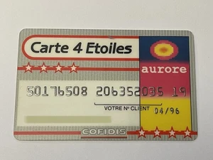 Cofidis 4 Stars Credit Card▪️France▪️Unsigned▪️Expired in 1996 - Picture 1 of 2
