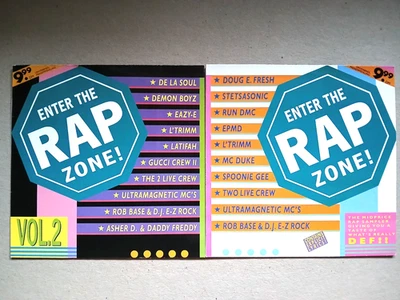 2 LP'S Compilation " Enter the rap zone vol 1+2". Sehr guter Zustand - Bild 1 von 4