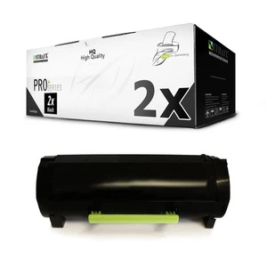 2x per Cartridge Replaces Lexmark 50F2H00 502H - Zdjęcie 1 z 3