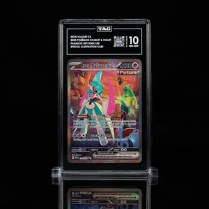 2023 POKEMON PAR EN-PARADOX RIFT SIR 249 FERRO VALIANT EX GEM MINT TAG 10 - Foto 1 di 2