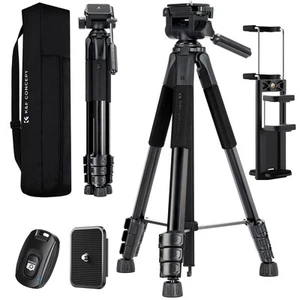 Camera Tripod, 68" Lightweight Portable Travel Outdoor DSLR Tripods for Camer... - Picture 1 of 9