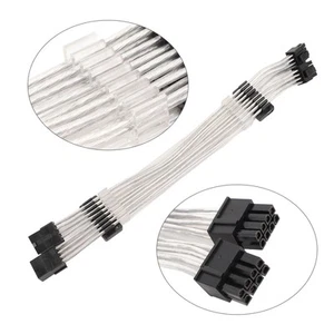 2x8PIN ARGB GPU Power Extension Cable 30cm Supports 5V 3PIN ARGB Sync 2x8PIN CB - Afbeelding 1 van 23