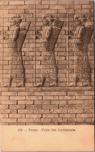 Greece Persian Frieze of the Immortals Vintage Postcard B182 - Picture 1 of 2