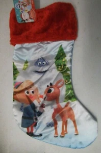 LARGE 15" PLUSH RUDOLPG THE RED NOSED REINDEER CHRISTMAS X-MAS STOCKING NEW RUZ - Picture 1 of 2