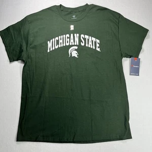 Fanatics Michigan State Spartans Men's XL T-Shirt Top Of The World Tag Green New - Picture 1 of 7