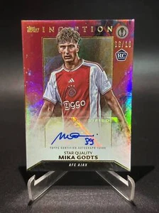 2023-24 Topps Inception UEFA RC Mika Godts /10 Red Star Quality Autograph Ajax - Bild 1 von 2