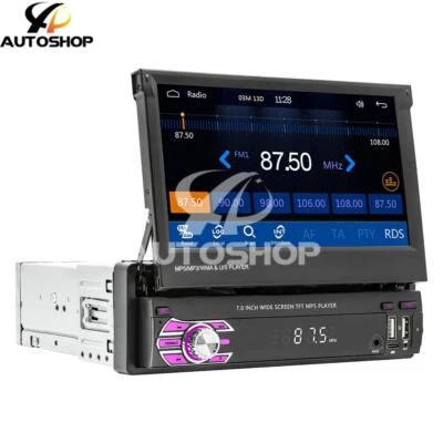 Radio Coche Estéreo Pantalla Táctil 1Din Reproductor MP5 BT Para Apple Carplay Android Automático Foto 1 de 4