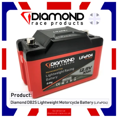 DIAMOND - Lightweight Racing Battery - DB2S - For Honda CBR600RR 2009-2010 - Image 1 of 4