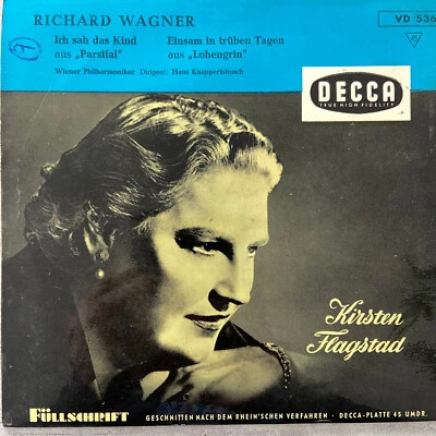 KIRSTEN FLAGSTAD: Parsifal/ Lohengrin (EP Decca VD 536 / NM) - Bild 1 von 3
