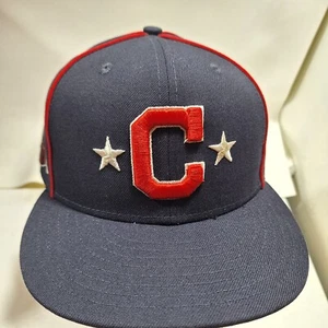 Cleveland Indians 2019 All-Star Game Hat New Era 59FIFTY ASG 2019 Patch 7 3/8 - Foto 1 di 6