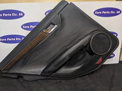 W204 08-14 Mercedes Benz C300 Cubierta Panel Puerta Trasera Izquierda Interior Negro Foto 1 de 4