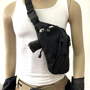Conceal Carry Bag Travel Close-Fitting Anti-Theft Waist Bag Shoulder Bag for Men - Picture 1 of 12