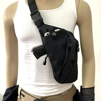 Conceal Carry Bag Travel Close-Fitting Anti-Theft Waist Bag Shoulder Bag for Men - Image 1 of 4
