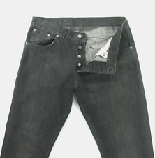 NUDIE men's jeans REGULAR ALF  Straight Leg DUSTY BLACK size 36 inseam 33