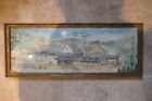 1940 FRAMED 68 BY 25CM WATERCOLOUR PAINTING BUDDISH TEMPLE WENCHOW-REV WR AYLOTT