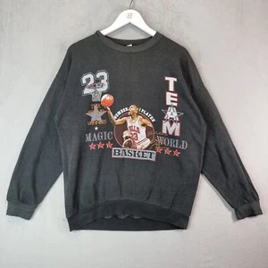 Sudadera De Colección Chicago Bulls Para Hombre XL Extra Grande Negra La Marca De Los Ganadores - Imagen 1 de 10