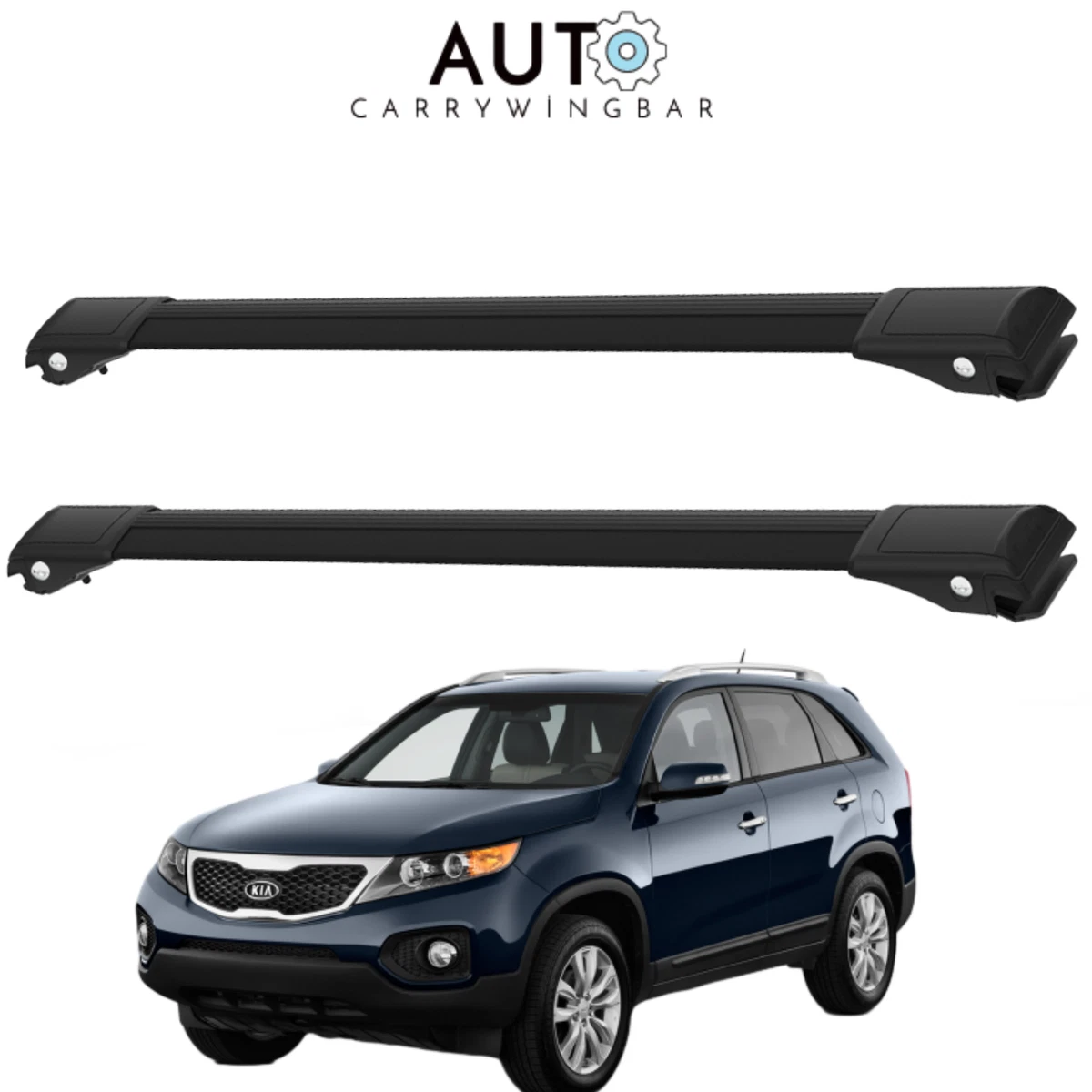 Apline Barras De Techo Para Kia Sorento 4 (MQ4) 2021-2025 | Portaequipajes Transversales De Aluminio Gris | Carga 75kg En Movimiento | Fáciles De Montar