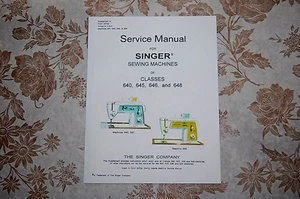 Manuale di servizio cantante professionale su CD per macchine da cucire 640, 645, 646 e 648 - Foto 1 di 1
