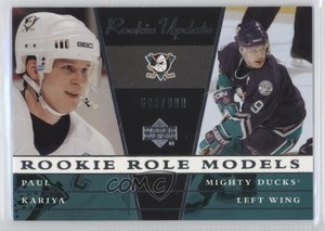 2002-03 Upper Deck Rookie Update /999 Paul Kariya #110 HOF
