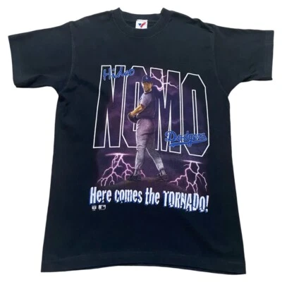 Футболка Artex MLB 1995 Los Angeles Dodgers Hideo Nomo «Here Comes The Tornado» размер L - Изображение 1 из 4