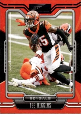 2021 Panini Playbook #14 Tee Higgins Purple Bengals - Image 1 of 2