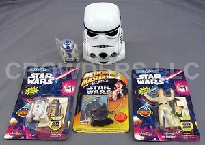 Star Wars Bend-Ems R2-D2 y Luke Skywalker fundido a presión Darth Vader Stormtrooper Head - Imagen 1 de 12