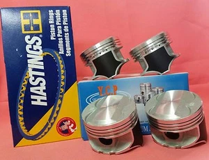 YCP P29 Teflon Coated Pistons 76mm 040 (1.00) High Compression +Rings Honda D16 - Picture 1 of 10