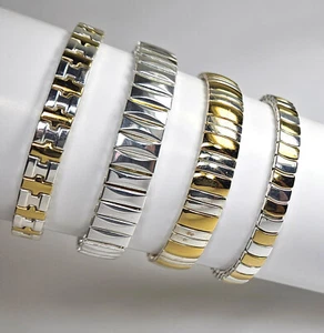 4 Women’s Napier Stretch Bracelets Gold Silver Tone NWT - Picture 1 of 9