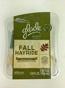Glade Plug-ins Scented Oil Fall Hayride 2 Refills 1.34 Fl Oz Each Rare - Picture 1 of 6