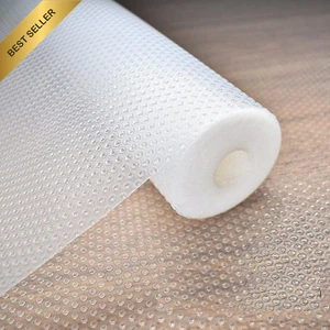 Shelf Liner,60Cm X 500Cm Non Slip Drawer Liner (Clear-1Pcs, 60W X 500L Cm) - Picture 1 of 12