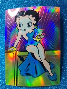 BETTY BOOP🏆1996 Chromium #15 CHROME STICKER Card🏆FREE POST - Picture 1 of 2