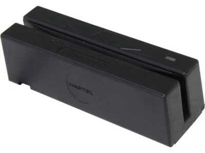 MagTek 21040145 SureSwipe Magnetic Card Reader,TK 1,2,3, Dual Heads - Black - Image 1 of 4