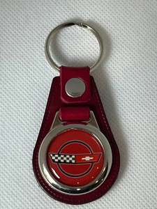 LLAVERO CORBETA C4 ROJO CALIDAD PREMIUM CUERO - Imagen 1 de 3
