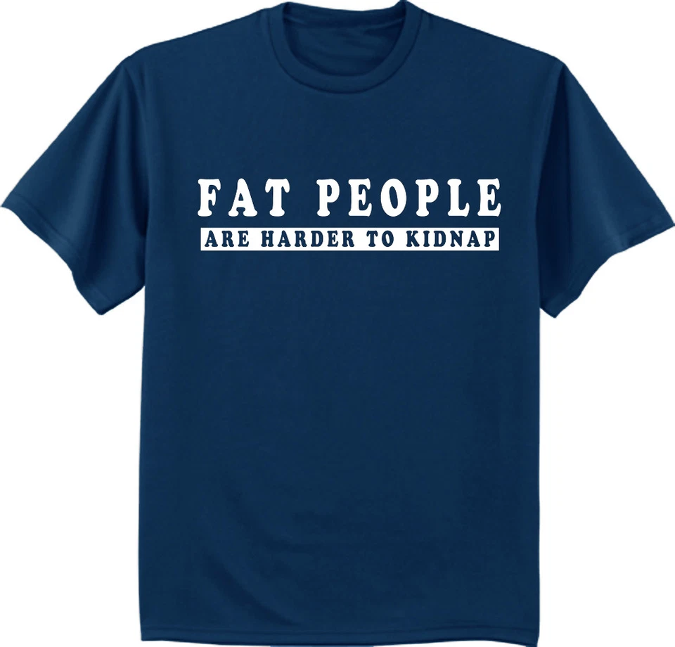 Big and tall t-shirt funny saying fat people bigmen decal tee shirt - Image 1 of 1