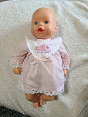 Muñeca bebé niña Lil Precious Cititoy 1999 vintage 14” BS219 cuerpo de tela ojos azules Foto 1 de 3