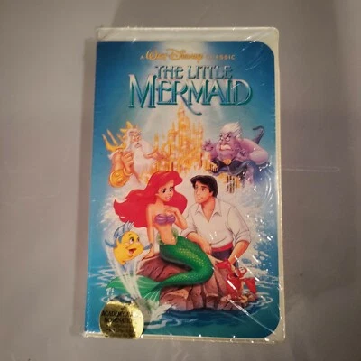 Walt Disney The Little Mermaid VHS Clamshell. Some of original plastic still on. - Изображение 1 из 4