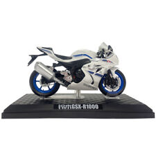 1/12 Scale Suzuki GSX-R1000 Motorcycle Model Diecast Toys Gifts for Kids White