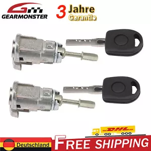2x Türschloss Schlüssel VORNE LINKS + RECHTS für VW Golf 4 IV Bora 1J2 Polo 9N - Bild 1 von 12